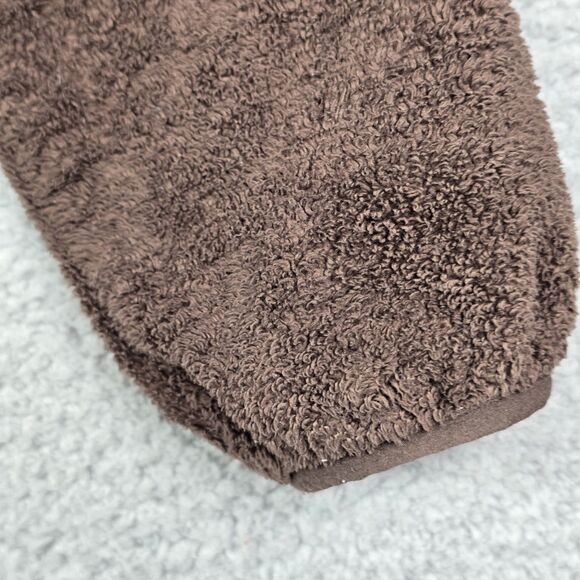 North Face Osito Brown Plush Fleece Jacket Full Zip Soft Teddy Cozy Women Large - Picture 8 of 13